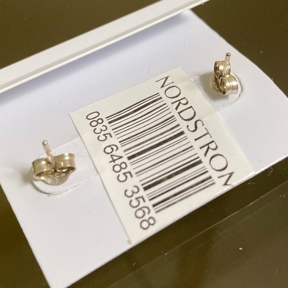 NWT ๐ Garnet Red Studs - Sterling Silver from Nordstrom - Picture 7 of 9